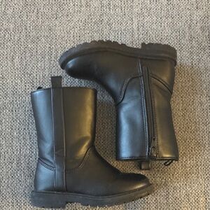 Old Navy Kids Black Mid-Calf Zip Boots